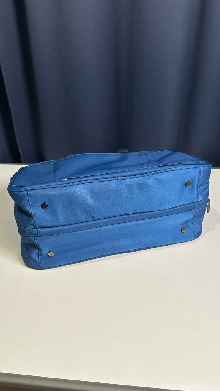 Nomad Lane Bento Bag Blue Nylon 24L Underseat Personal Item Travel Duffel Bag - Picture 6 of 16